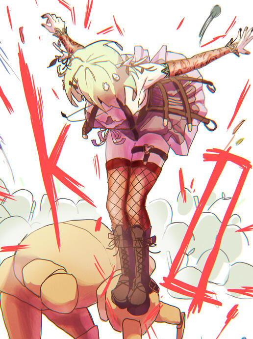 Ceres Fauna x FNAF illustration