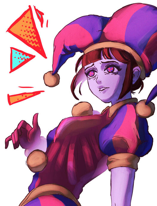 Pomni fanart illustration