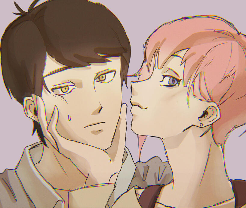 Fuutarou x Ichika fanart illustration