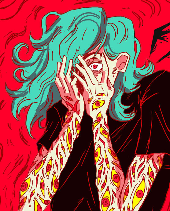 self portrait illustration