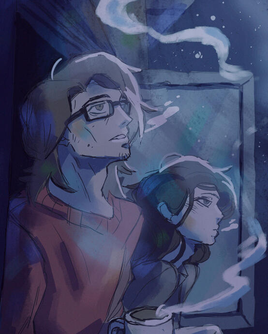 self portrait illustration