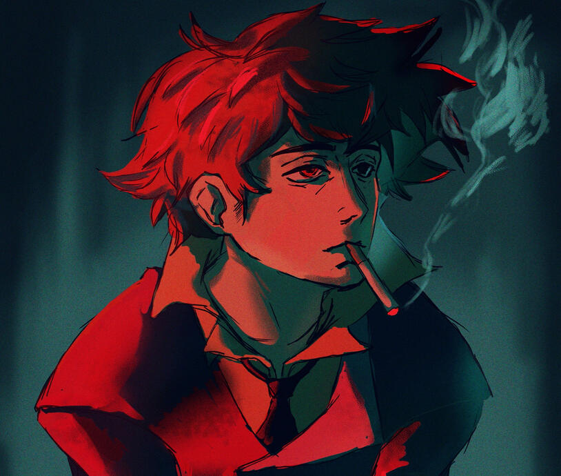 Spike Spiegel fanart illustration