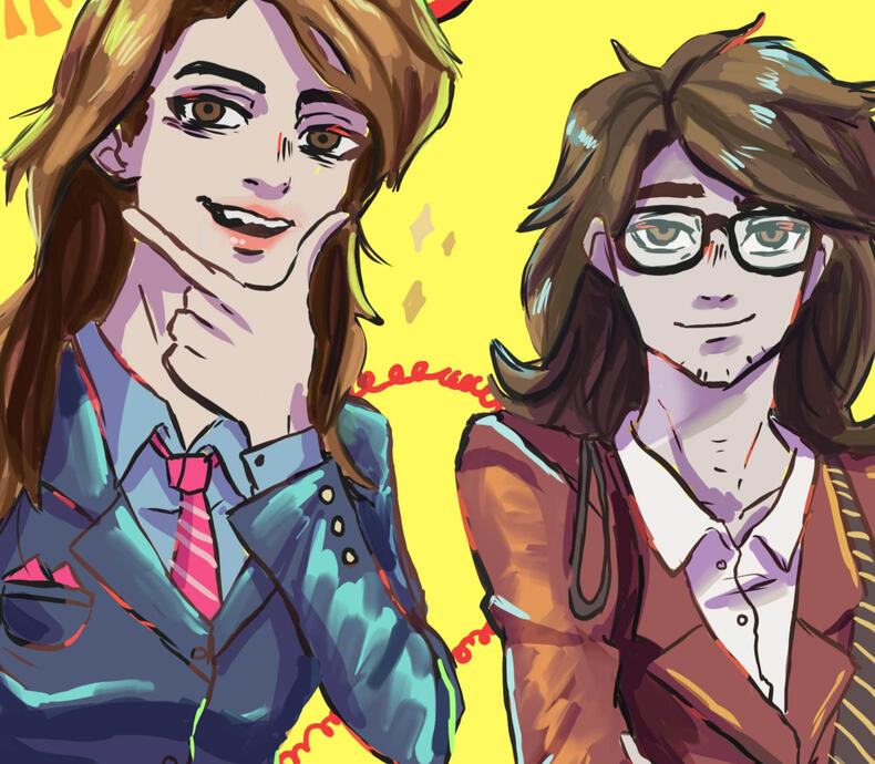 self portrait illustration